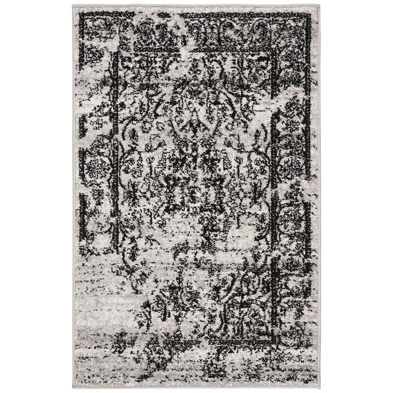 Hawthorne Collection Silver Area Rug - Runner 2'6