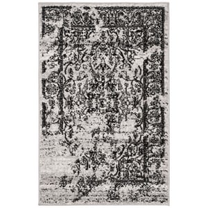 Hawthorne Collection Silver Area Rug - Runner 2'6&quot x 4'