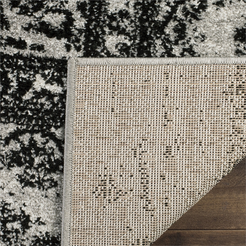 Hawthorne Collection Silver Area Rug - Runner 2'6