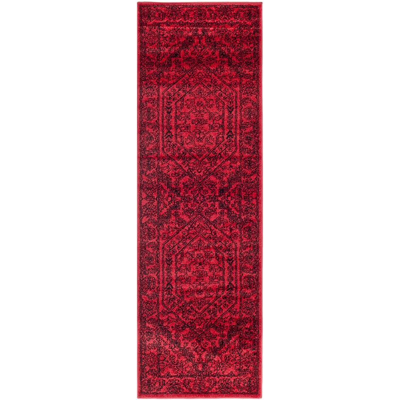 Hawthorne Collection Red Area Rug - Runner 2'6