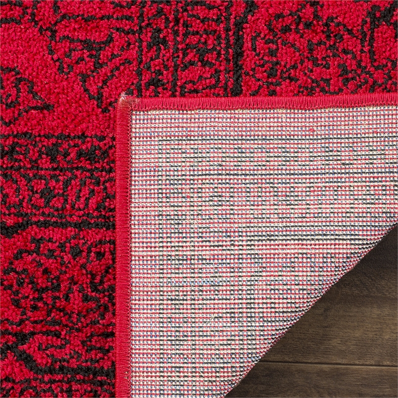 Hawthorne Collection Red Area Rug - Runner 2'6