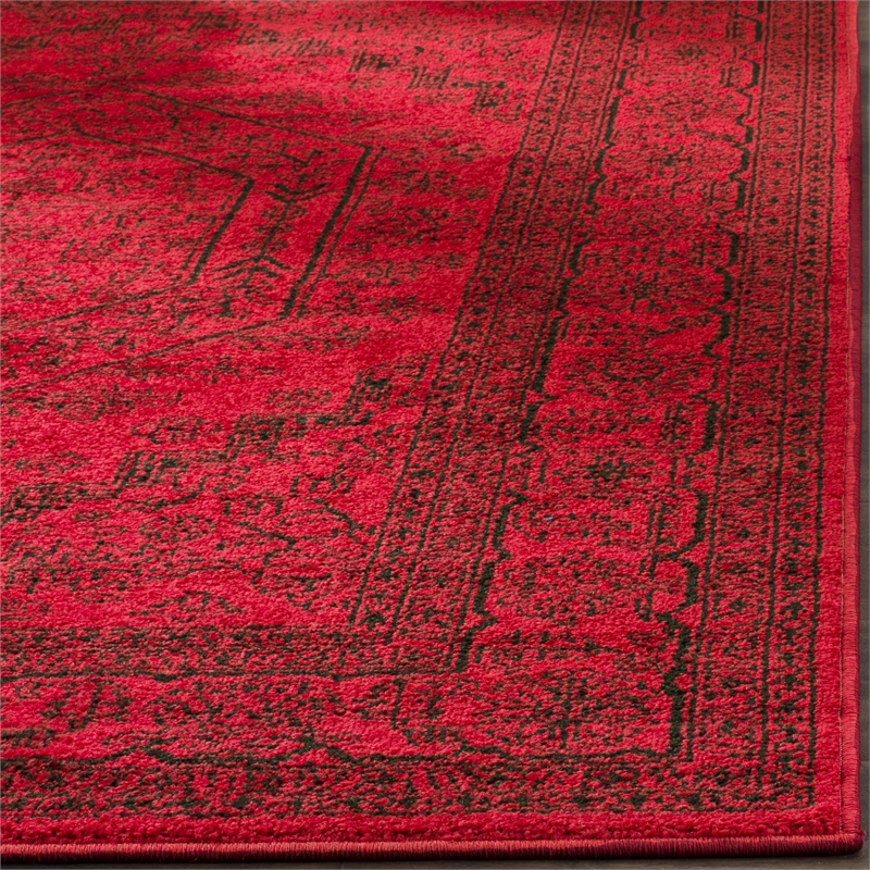 Hawthorne Collection Red Area Rug - Runner 2'6