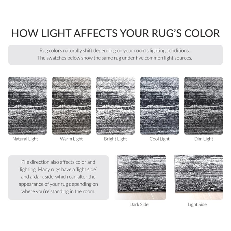 Hawthorne Collection Silver Area Rug - 8' x 10'