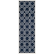 Hawthorne Collection Navy Indoor Outdoor Rug - Runner 2'3