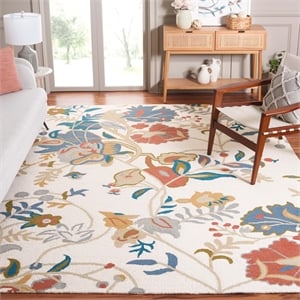 Hawthorne Collection Red Blue Country Rug - 8' x 10'