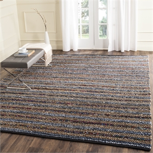 Hawthorne Collection Blue Contemporary Rug - 9' x 12'