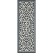Hawthorne Collection Navy Indoor Outdoor Rug - Runner 2'3