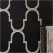 Hawthorne Collection Black Indoor Outdoor Rug - 4' x 5'7