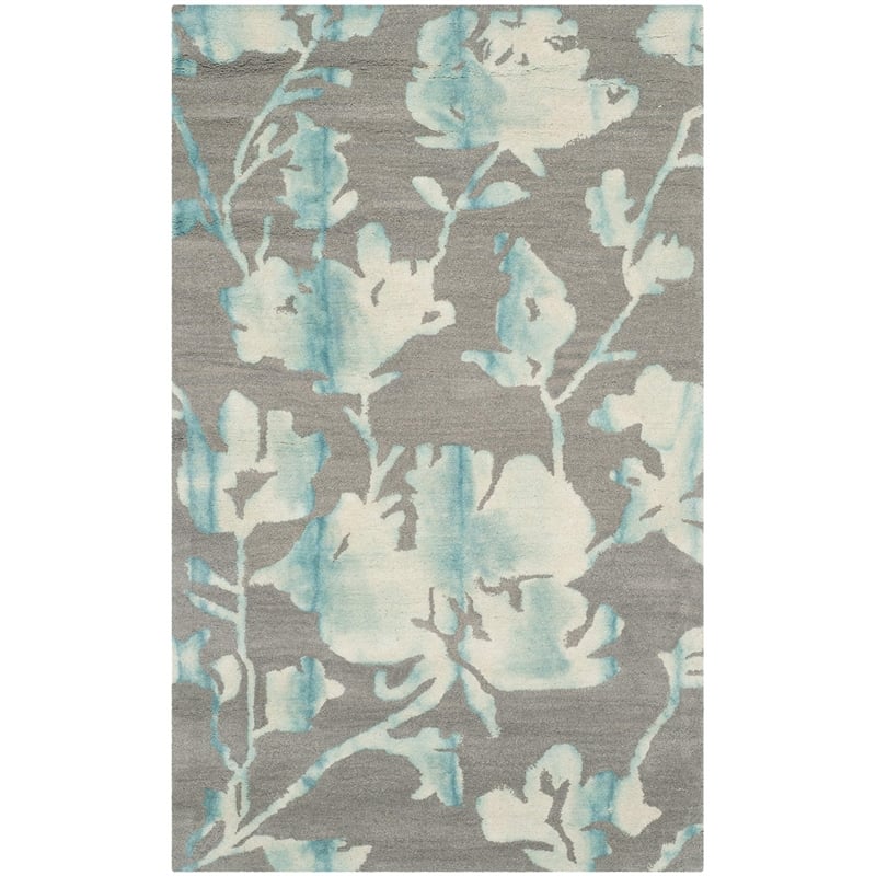 Hawthorne Collection Grey Contemporary Rug - 3' x 5'