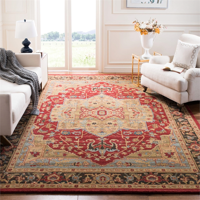 Hawthorne Collection Natural Traditional Rug - 4' x 5'7
