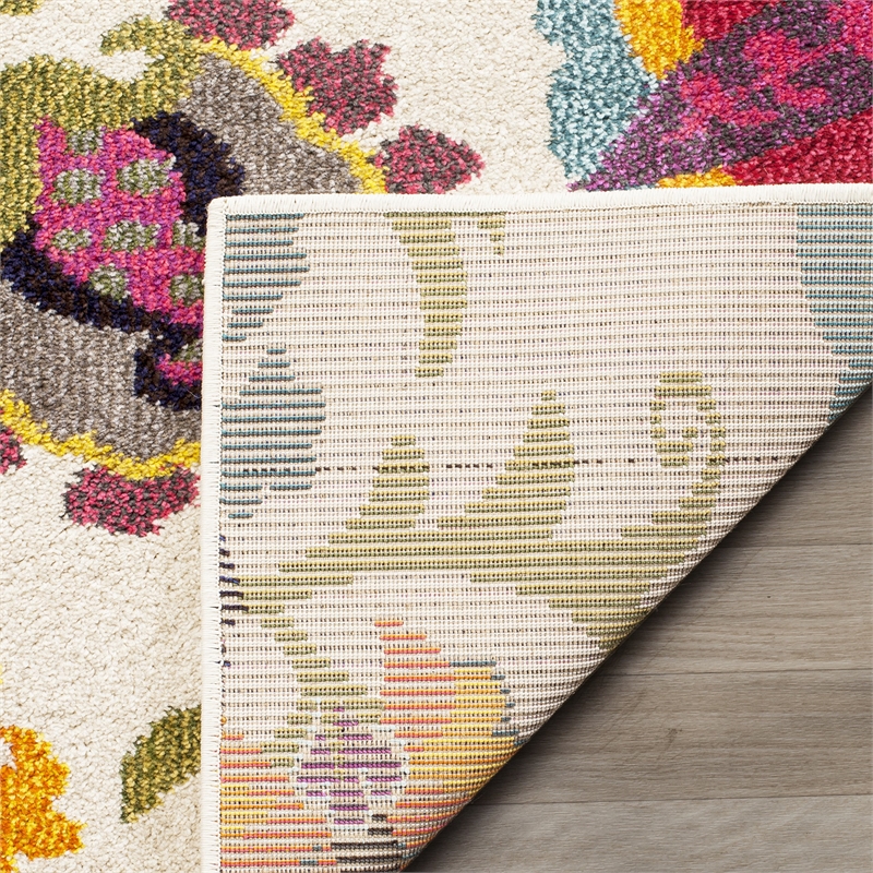 Hawthorne Collection Ivory Contemporary Rug - Runner 2'2