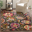Hawthorne Collection Brown Contemporary Rug - 6'7