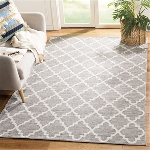 Hawthorne Collection Grey Contemporary Rug - 4' x 6'