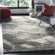 Hawthorne Collection Grey Contemporary Rug - 6' x 9'