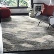 Hawthorne Collection Grey Contemporary Rug - 6' x 9'