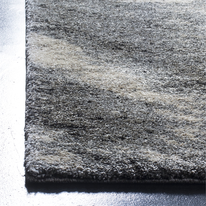 Hawthorne Collection Grey Contemporary Rug - 6' x 9'