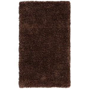 Hawthorne Collection Brown Shag Rug - Runner 2'3&quot x 5'