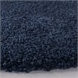Hawthorne Collection Navy Shag Rug - Round 4'