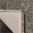Hawthorne Collection Grey Shag Rug - Runner 2' x 6'