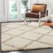Hawthorne Collection Ivory Shag Rug - 3' x 5'
