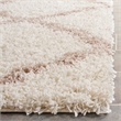 Hawthorne Collection Ivory Shag Rug - 6' x 9'