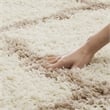 Hawthorne Collection Ivory Shag Rug - 6' x 9'