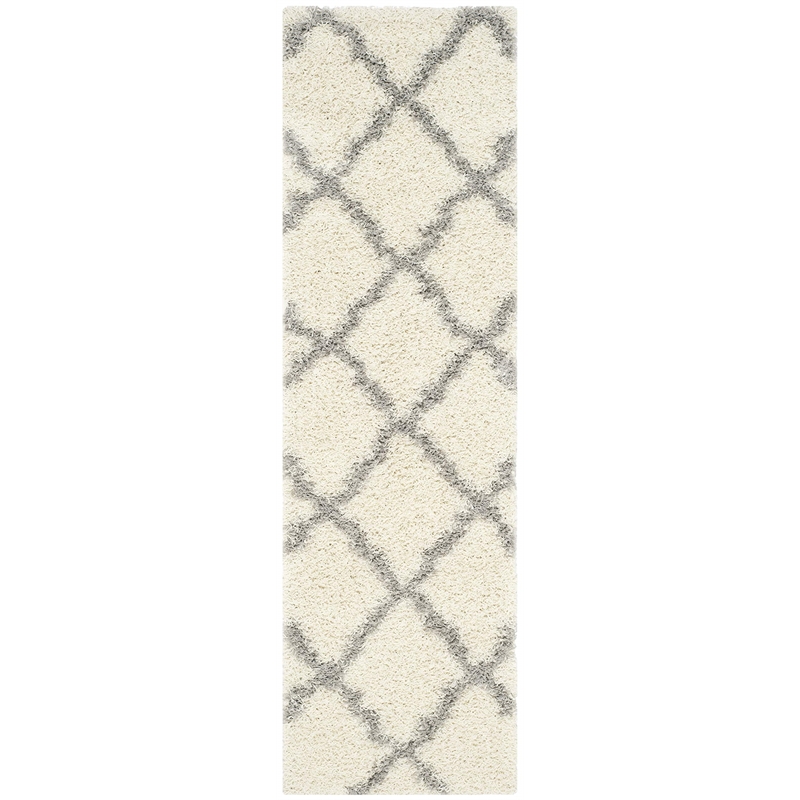Hawthorne Collection Ivory Shag Rug - 2'3