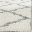 Hawthorne Collection Ivory Shag Rug - 4' x 6'