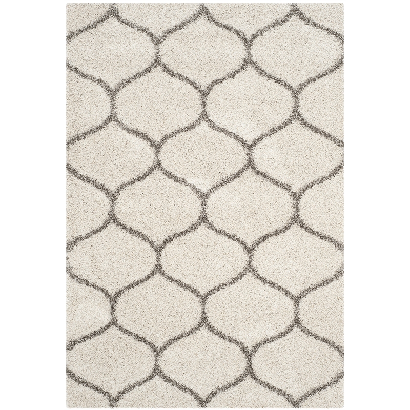Hawthorne Collection Ivory Shag Rug - 4' x 6'