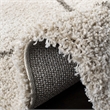 Hawthorne Collection Ivory Shag Rug - 4' x 6'
