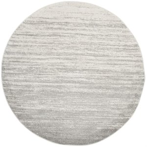hawthorne collection 4' round power loomed rug