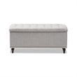 Hawthorne Collection Storage Bench in Grayish Beige