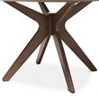 Hawthorne Collections Wood Walnut Brown Dining Table Round Mid-Century 47.24