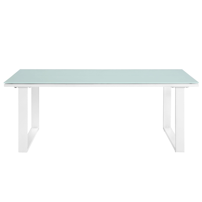 Hawthorne Collection Outdoor Coffee Table in White
