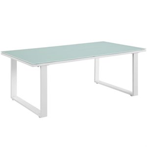 Hawthorne Collection Outdoor Coffee Table in White