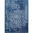 Hawthorne Collection 9' X 12' Power Loomed Rug in Navy and Ivory