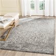 Hawthorne Collection 3' X 5' Power Loomed Rug in Gray and Ivory