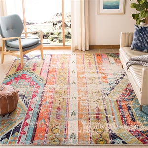 Hawthorne Collection 6'7&quot Square Power Loomed Polypropylene Rug