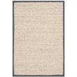 Hawthorne Collection 4' X 6' Power Loomed Sisal Rug