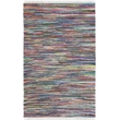 Hawthorne Collection Rag 6' X 9' Hand Woven Cotton Rug in Gray