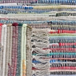 Hawthorne Collection Rag 6' X 9' Hand Woven Cotton Rug in Gray
