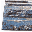 Hawthorne Collection 6' X 9' Power Loomed Rug in Cream and Blue