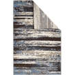 Hawthorne Collection 6' X 9' Power Loomed Rug in Cream and Blue