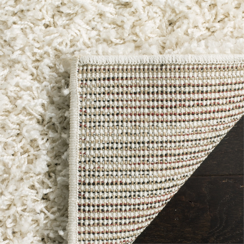 Hawthorne Collection 3' X 5' Power Loomed Polypropylene Rug in White