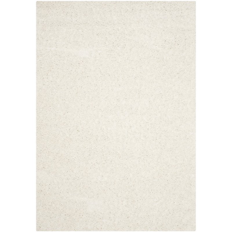 Hawthorne Collection 9' X 12' Power Loomed Polypropylene Rug in White
