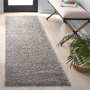Hawthorne Collection 2'3&quot X 6' Power Loomed Rug in Light Gray