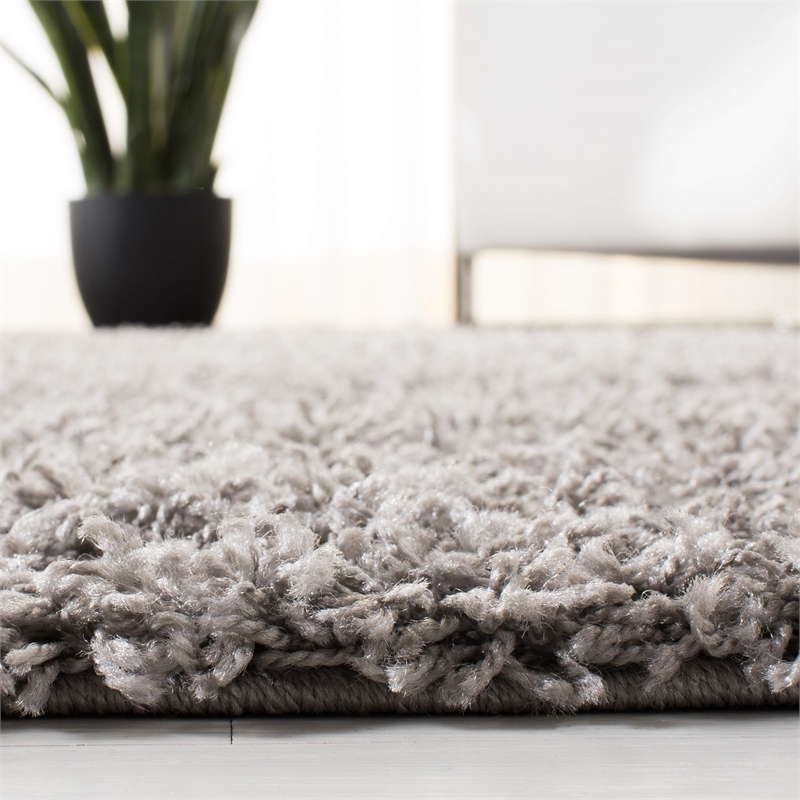 Hawthorne Collection 3' X 5' Power Loomed Rug in Light Gray