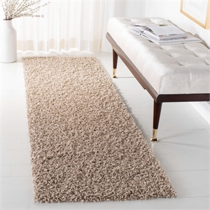 Hawthorne Collection 2'3&quot X 6' Power Loomed Polypropylene Rug in Beige