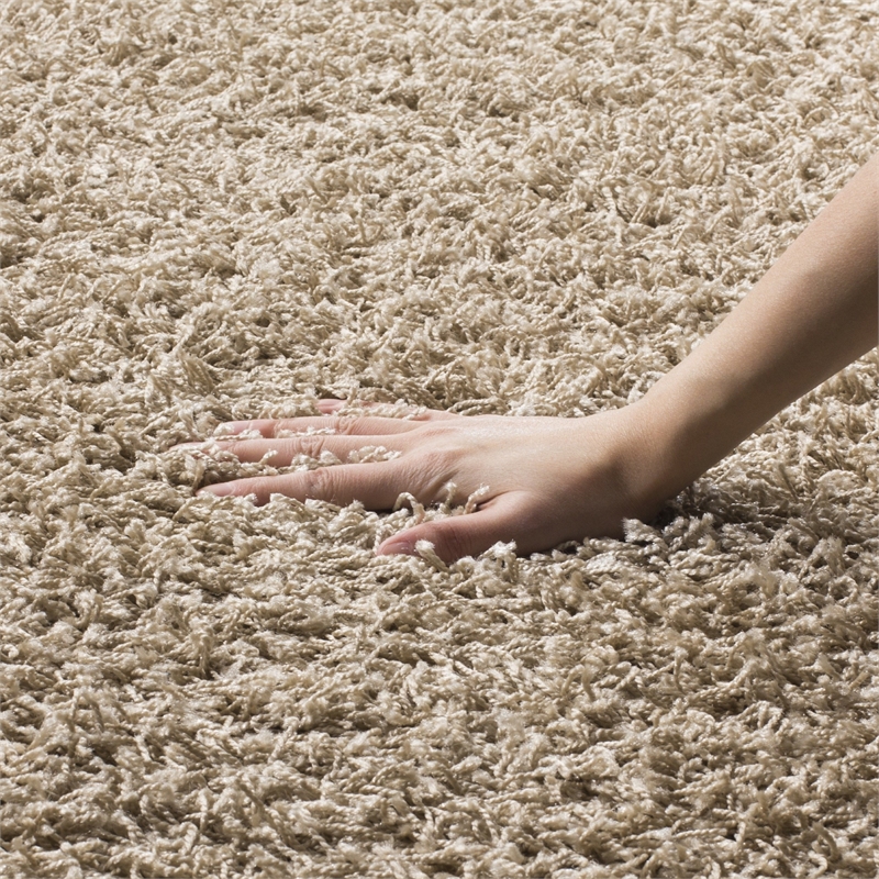 Hawthorne Collection 3' X 5' Power Loomed Polypropylene Rug in Beige
