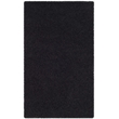 Hawthorne Collection 3' X 5' Power Loomed Polypropylene Rug in Black